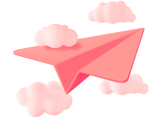 Paper plane illustration